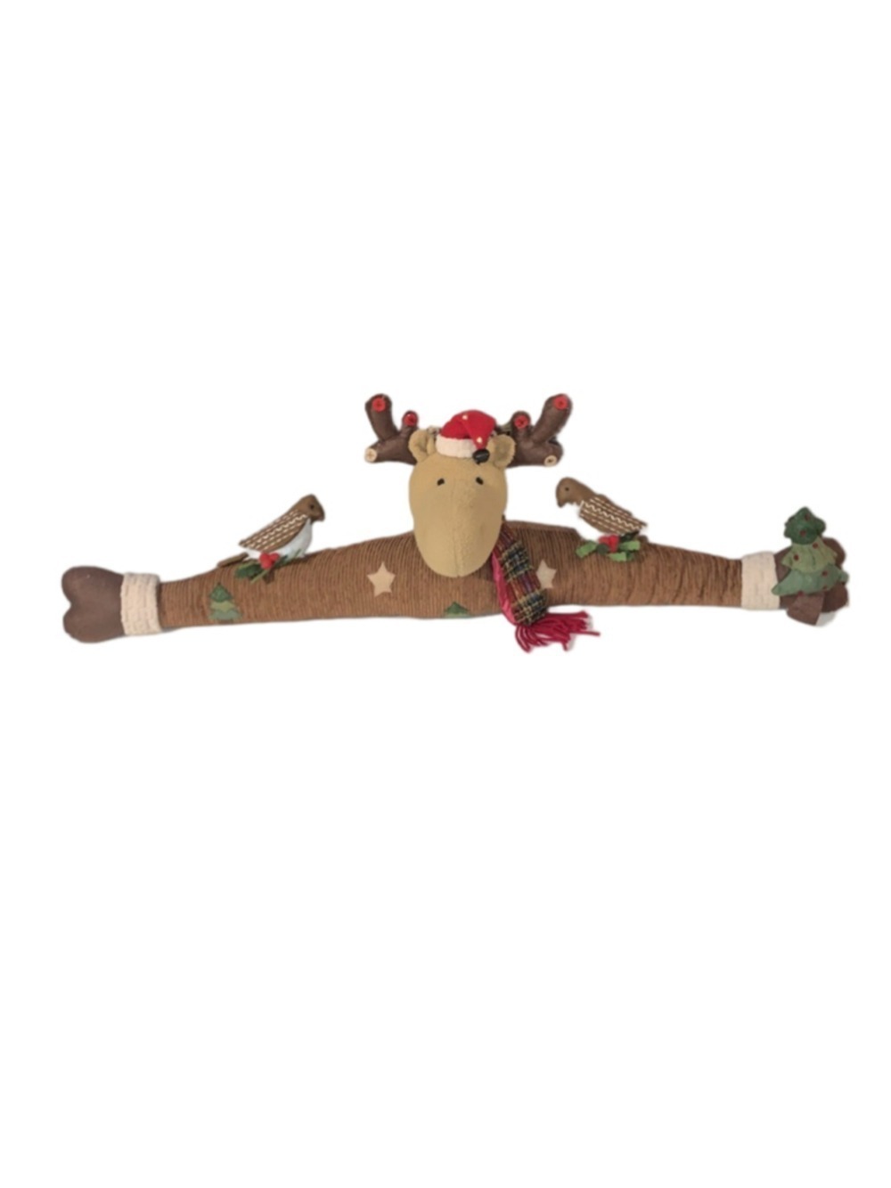 Unbranded Holiday Decor Reindeer Door Draft Stopper One Size Brown Red